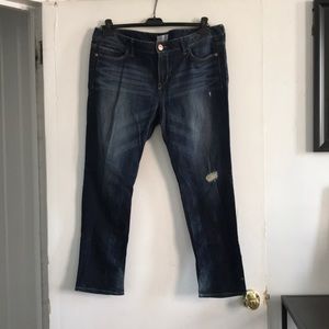 Express denim. Modern boyfriend relaxed low rise